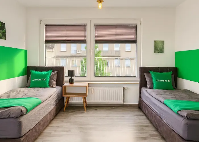 Livemore24 - 1 In Wlan - Smart-tv - 24-7 Check-in Und Kueche Lejlighed Duisburg